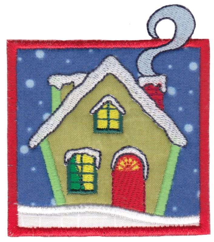 Winter House Applique