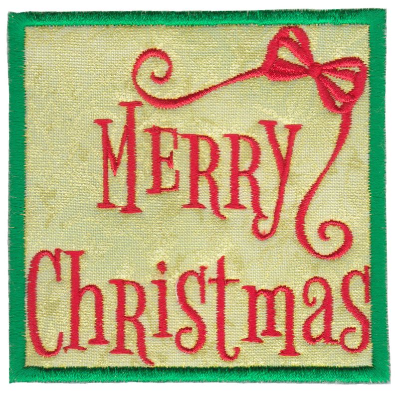 Merry Christmas Applique