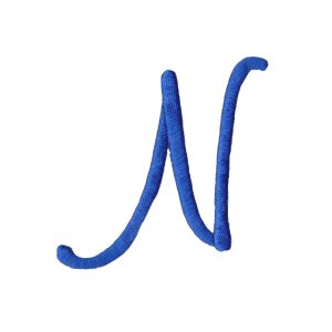 Freehand Alphabet Capital N