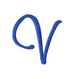Freehand Alphabet Capital V