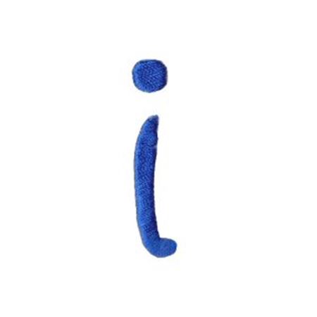 Lowercase I Ink Image Freehand Alphabet Lower Case i - Bunnycup Embroidery