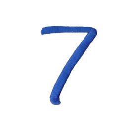 Freehand Alphabet Number 7
