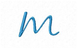 Frivolity Alpha M Lower Case