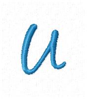 Frivolity Alpha U Lower Case