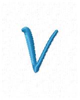 Frivolity Alpha V Lower Case