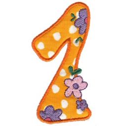 Funky Applique Numbers 1