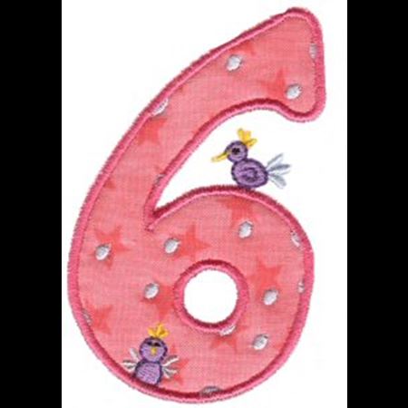 Funky Applique Numbers 6