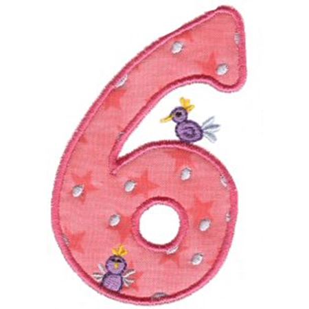 Funky Applique Numbers 6