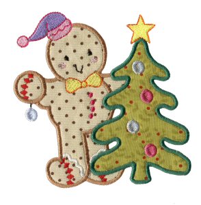 Gingerbreads Applique 11