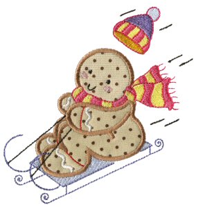 Gingerbreads Applique 8