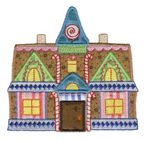 Gingerbread Village Applique 10