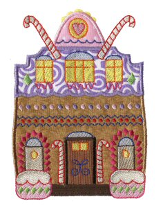 Gingerbread Village Applique 12