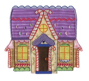 Gingerbread Village Applique 6