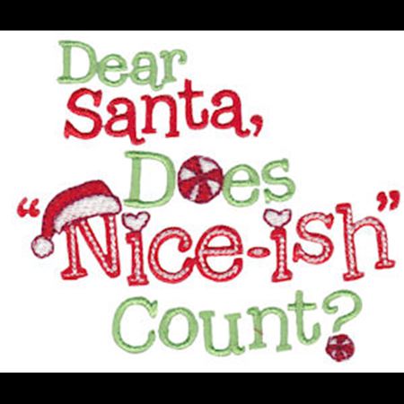 Dear Santa Does Niceish Count
