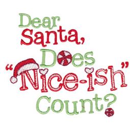 Dear Santa Does Niceish Count