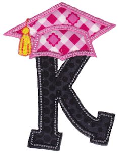 Graduation Alphabet Applique 11