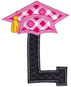 Graduation Alphabet Applique 12