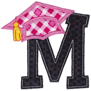 Graduation Alphabet Applique 13