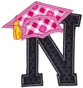 Graduation Alphabet Applique 14