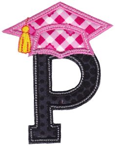 Graduation Alphabet Applique 16