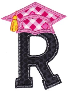 Graduation Alphabet Applique 18