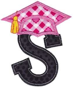 Graduation Alphabet Applique 19