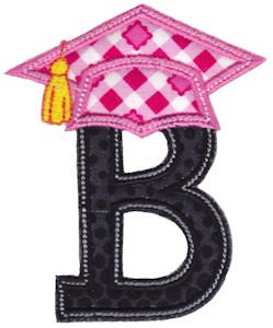 Graduation Alphabet Applique 2