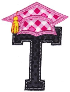 Graduation Alphabet Applique 20