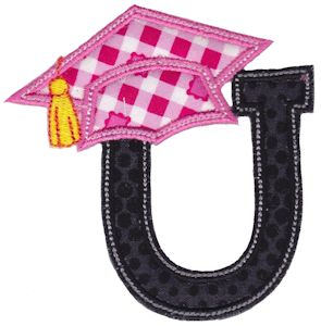 Graduation Alphabet Applique 21