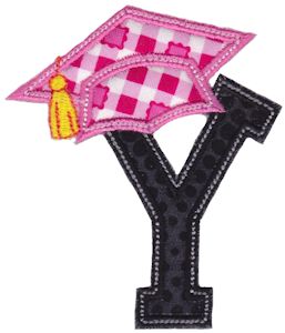 Graduation Alphabet Applique 25