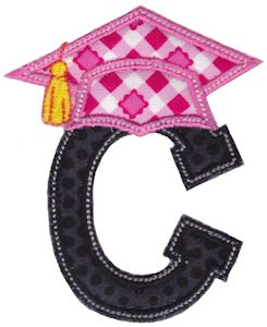 Graduation Alphabet Applique 3