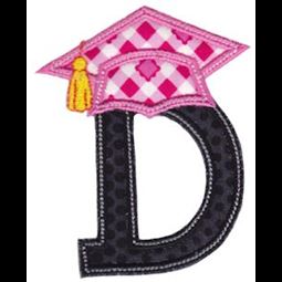 Graduation Alphabet Applique 4