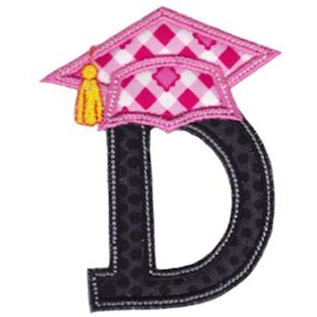 Graduation Alphabet Applique 4