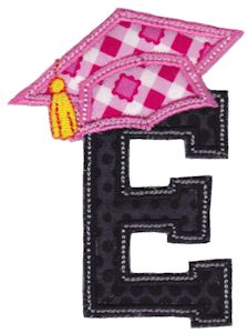 Graduation Alphabet Applique 5