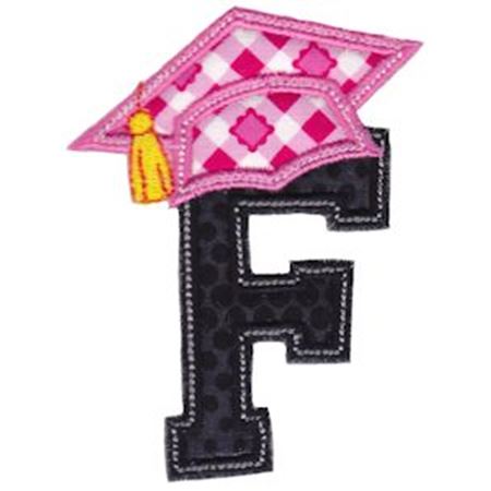 Graduation Alphabet Applique 6