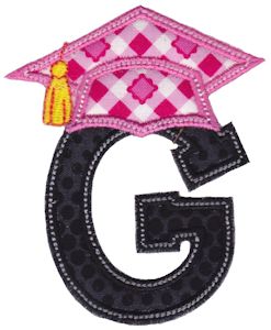 Graduation Alphabet Applique 7