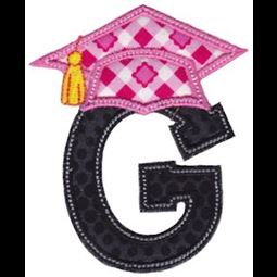 Graduation Alphabet Applique 7