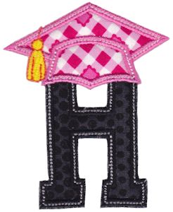 Graduation Alphabet Applique 8