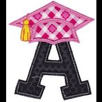 Graduation Alphabet Applique