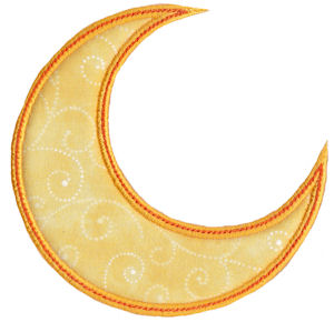 Applique Crescent Moon