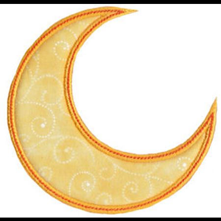 Applique Crescent Moon