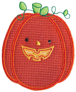 Tall Applique Jack-O-Lantern