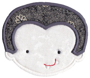 Applique Vampire Face