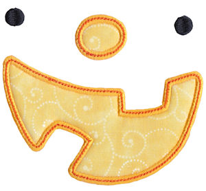 Applique Pumpkin Face