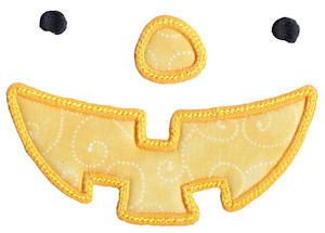 Applique Jack-O-Lantern Face