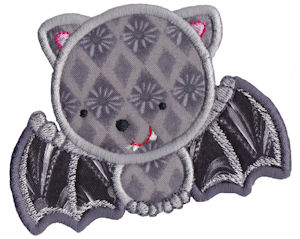 Cute Applique Bat