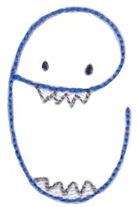 Halloween Doodle Letters E