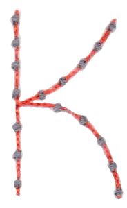 Halloween Doodle Letters K