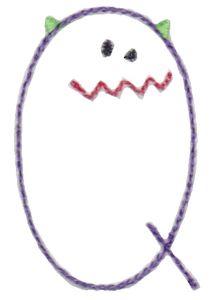 Halloween Doodle Letters Q