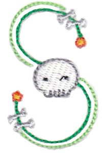 Halloween Doodle Letters S